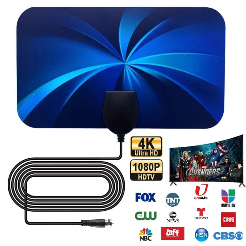 Antenne TV 1080P pour TV numérique globale 4K DVB-T2, Booster HDTV pour camping-car, antenne de voit