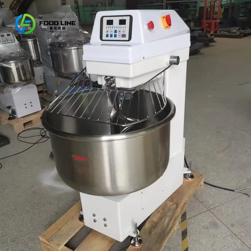 Nouveau mélangeur de farine de pâte en spirale personnalisé 50kg pour pétrin de pain de Pizza pour l