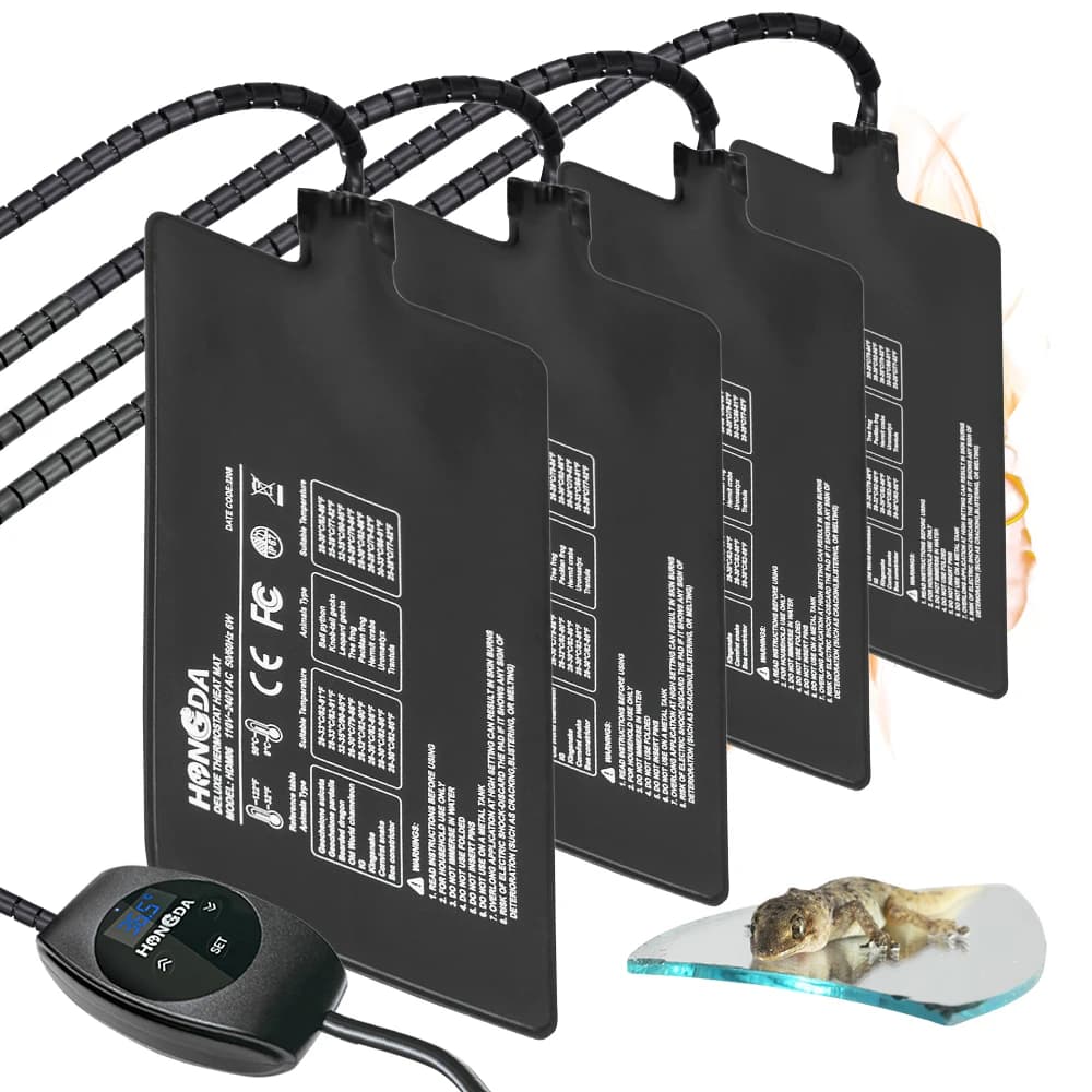 Polymères thermiques pour reptiles avec contrôle de la température, 6W, 11W, 23W, 36W, plantes de ja