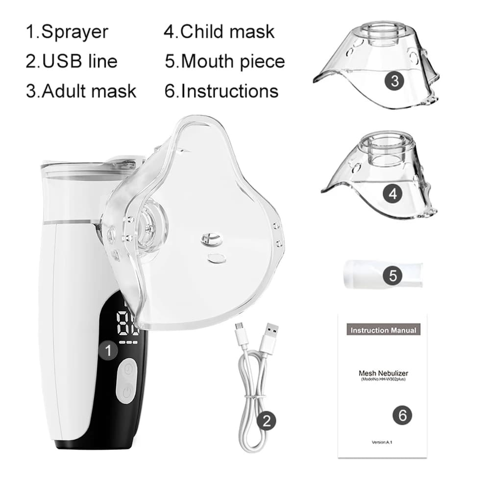 Inhalateur atomiseur nébuliseur à mailles Portable pour adulte enfant humidificateur médical portati