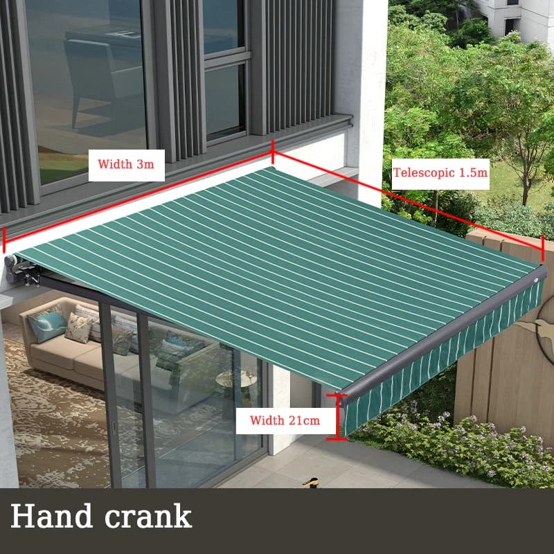 Auvents bras pliant pare-soleil fenêtre en aluminium auvent pour balcon auvents rétractables extérie
