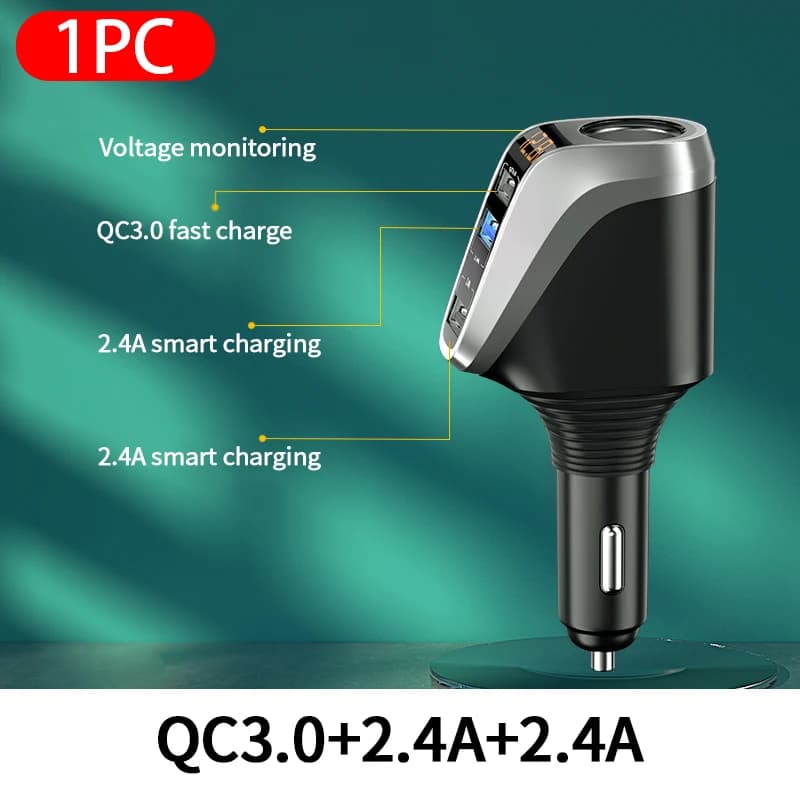 BLALION 180W USB chargeur de voiture Charge Super rapide QC3.0 PD 66W Charge rapide prise allume-cig