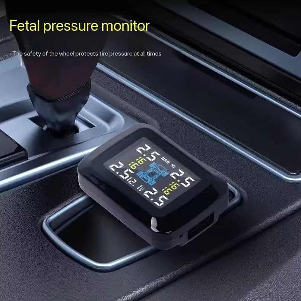Allume-cigare TPMS pour voiture, système de surveillance de la pression des pneus, alarme, compteur