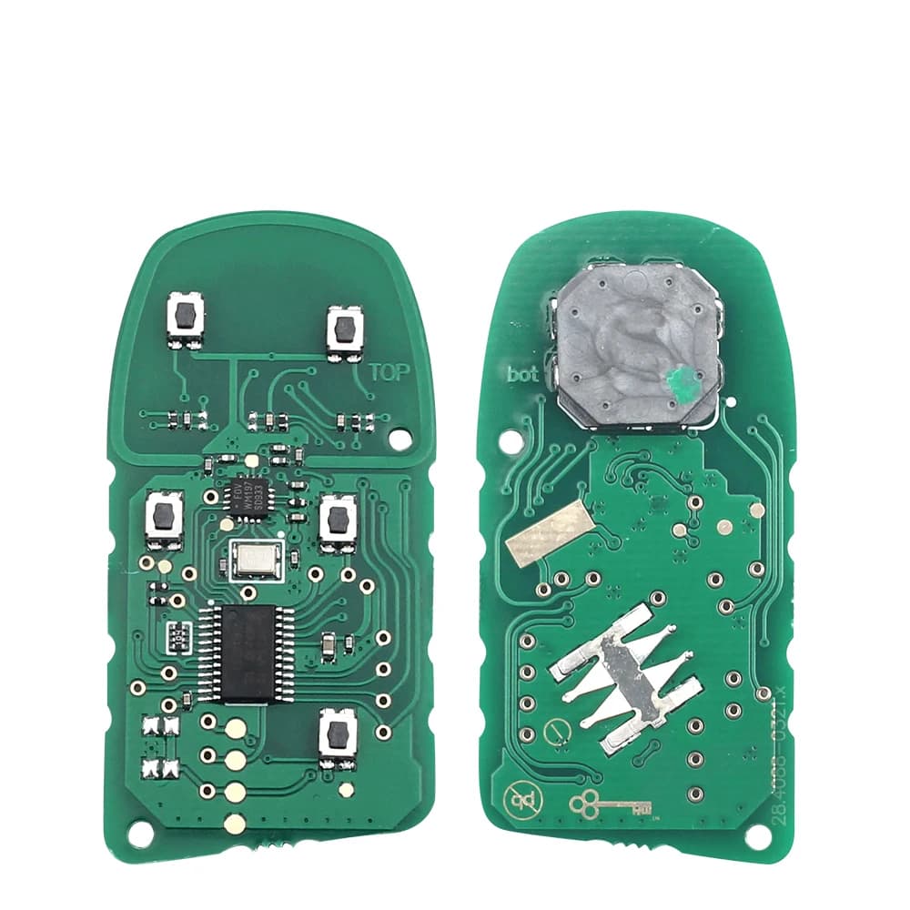 KEYYOU Remplacement Clé à distance intelligente à 5 boutons M3N 40821302 Fob 433MHz pour Jeep Gran