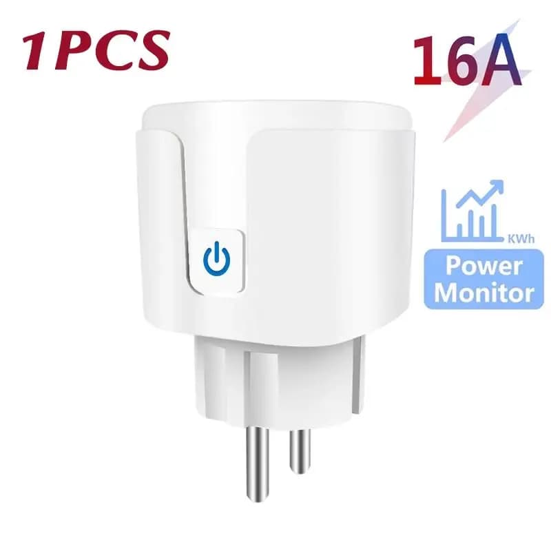 Prise intelligente WIFI EU 16A/20A avec surveillance de la consommation d'énergie, prise intelligent