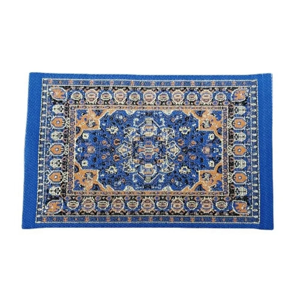 Tapis de maison de course à l'échelle 1:12, décor de maison de jeu, revêtements de sol, motifs flora