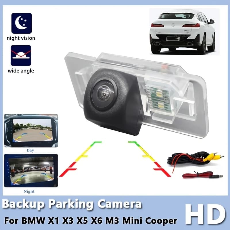 Caméra de recul avec assistance au stationnement, conçue pour divers modèles BMW Mini, y compris X1,