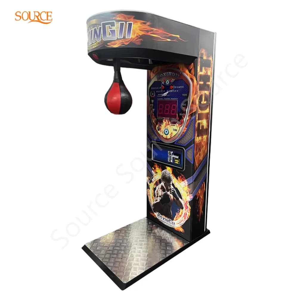 Machine de boxe personnalisée à monnayeur pour salle de sport, équipement de jeu d'arcade de fitness