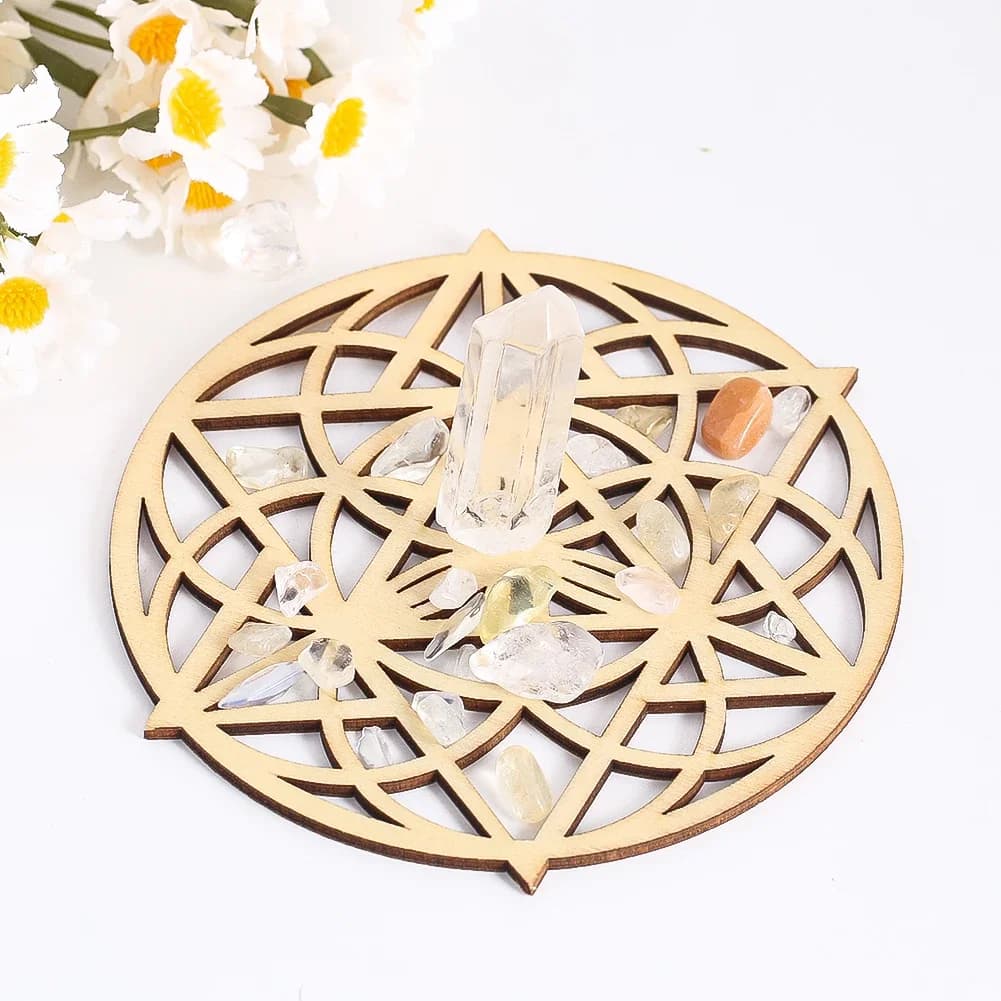 Étoile de FC en bois exquise pour la décoration intérieure, art mural, artisanat, symétrique spiritu