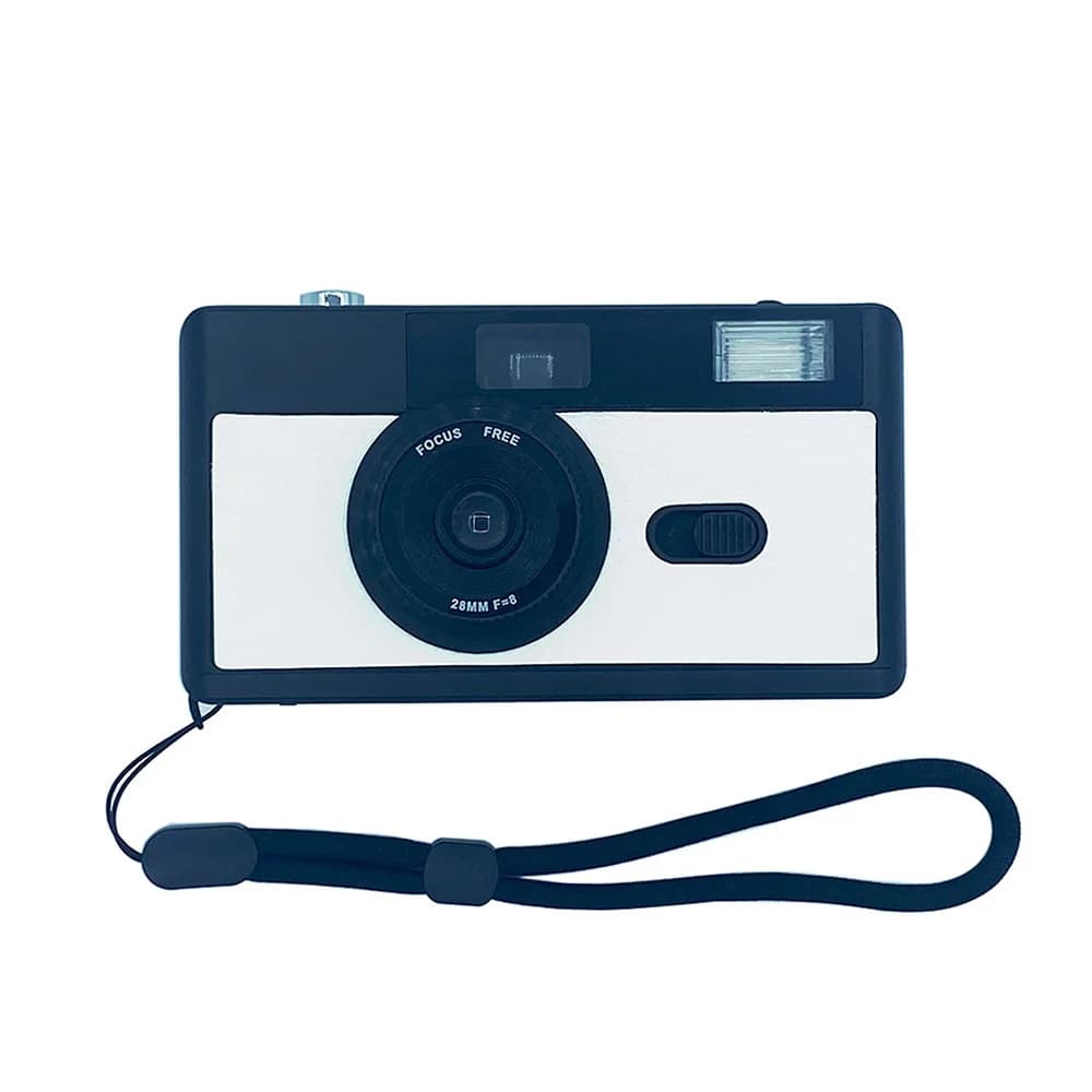 Appareil photo à film rétro demi-cadre, 35mm, réutilisable, vintage, analogique, avec flash