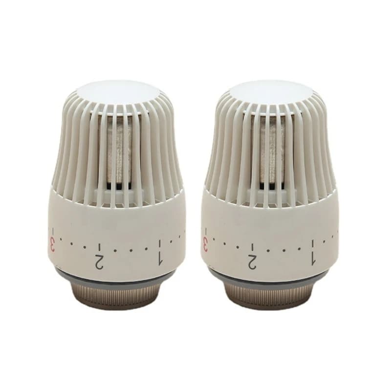 Tête vanne Thermostat radiateur, 2 pièces uniquement, bouton contrôle température remplacement