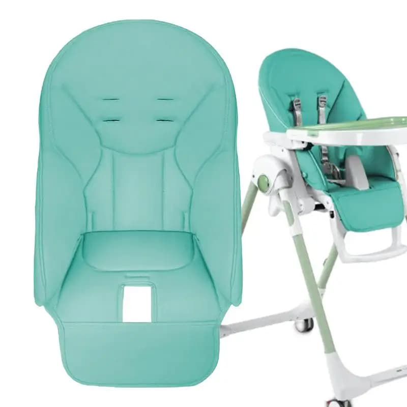 Coussin de siège de chaise de salle à manger en cuir PU pour bébé, housse de chaise de salle à mange