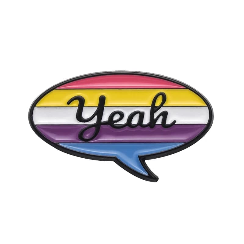 Épingles en émail LGBT, fierté arc-en-ciel, Gay, asexué, Trans, lesbienne, boîte de dialogue, broche