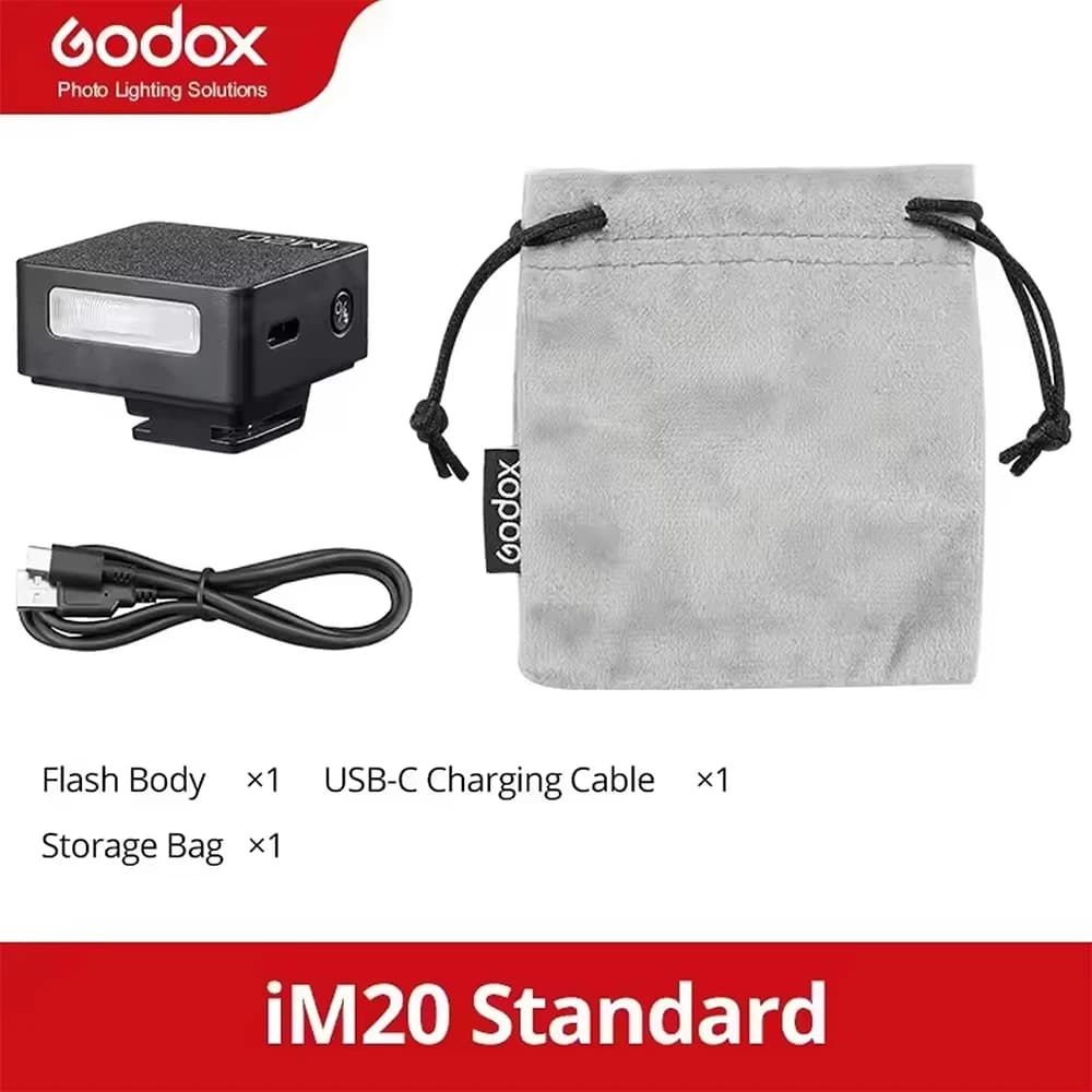Godox IM20/IM22 Mini caméra Flash pour Canon Fuji f1-230 Sony zv1 zve10 Ricoh gr3 Nikon Panasonic Ol
