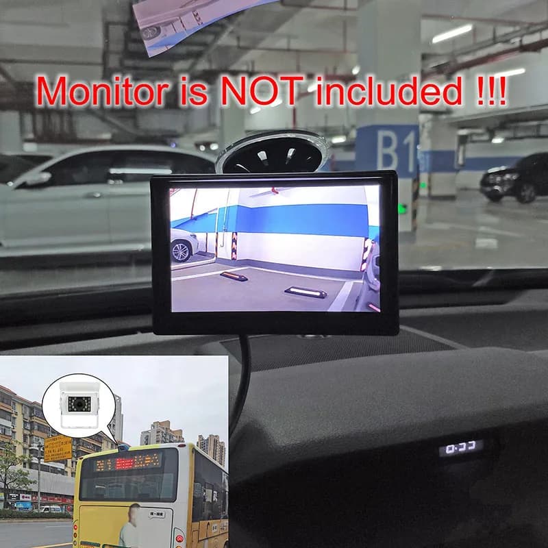 DIYKIT 4PIN RCA HD CCD IR Vision nocturne voiture vue arrière caméra de stationnement de recul pour