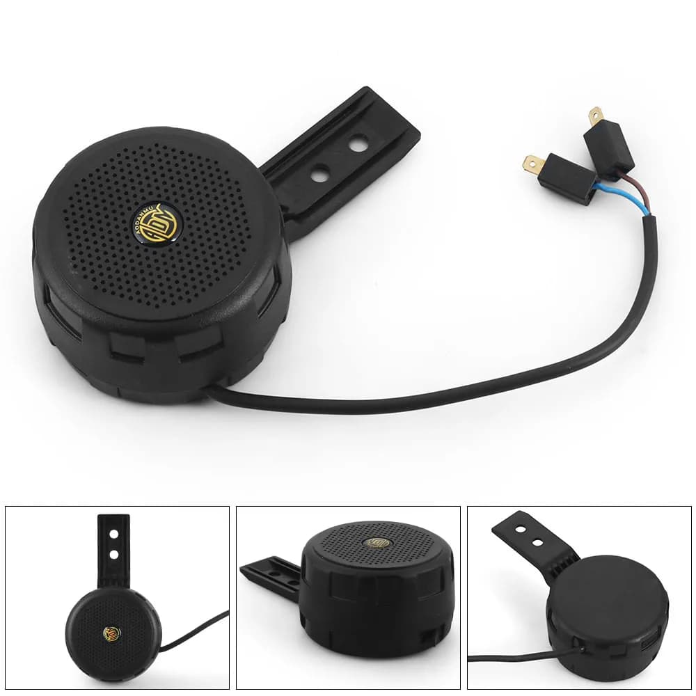 Alarme sonore personnalisable pour voiture 12V-24V 120dB Sirène de police avec port Type-C Haut-parl
