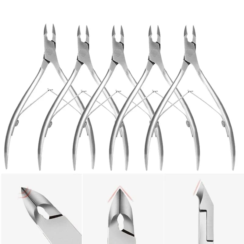 Coupe-cuticules professionnel, ciseaux de manucure, poussoir de pédicure, dissolvant de peau morte,