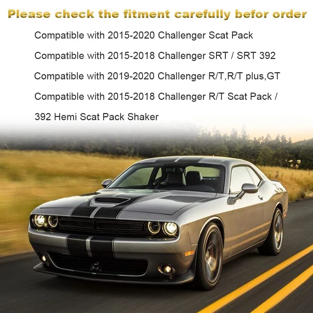 1 paire pour Dodge Challenger R/T Scat Pack 2019 – 2021, pièces automobiles, séparateur de lèvre de