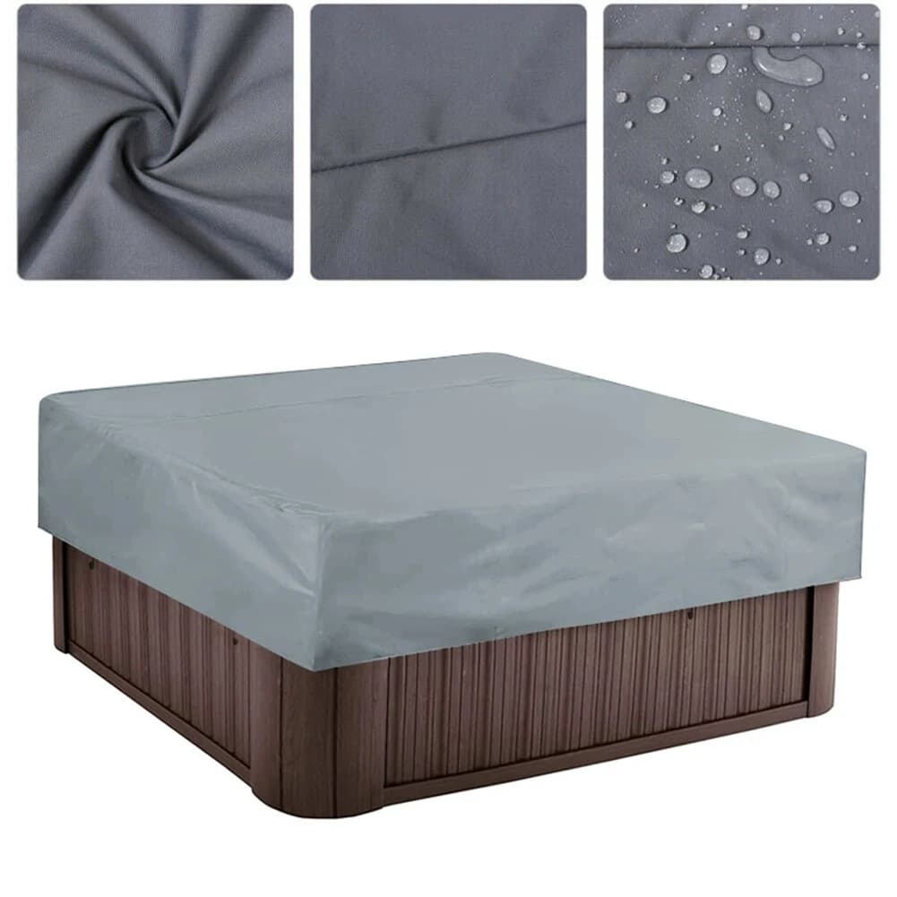 Couverture de jacuzzi étanche extérieure 220*220*30cm protecteurs de couverture de Spa carrés 190T c