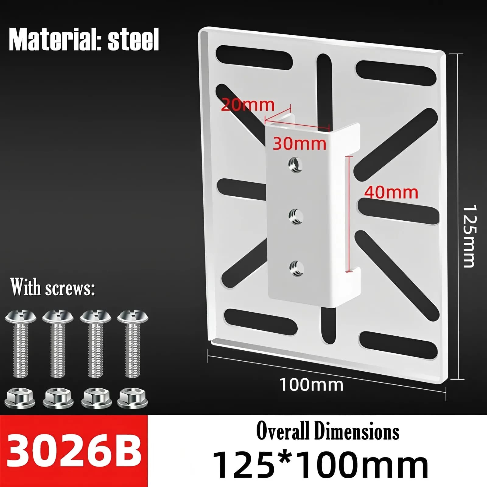 Support de caméra PTZ en alliage d'aluminium, poteau d'extension télescopique réglable, support de m