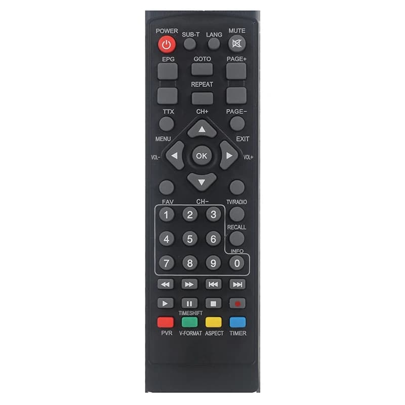 Pour DVB-T2 ABS télécommande haute définition numérique pour télévision intelligente STB HDTV pour d