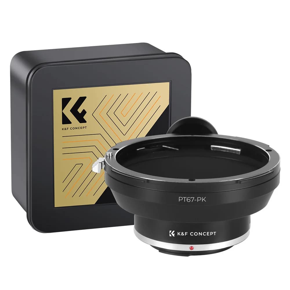 Adaptateur de monture K&F CONCEPT pour PENTAX67-PK, pour objectifs Pentax 67 vers port d'appareil ph