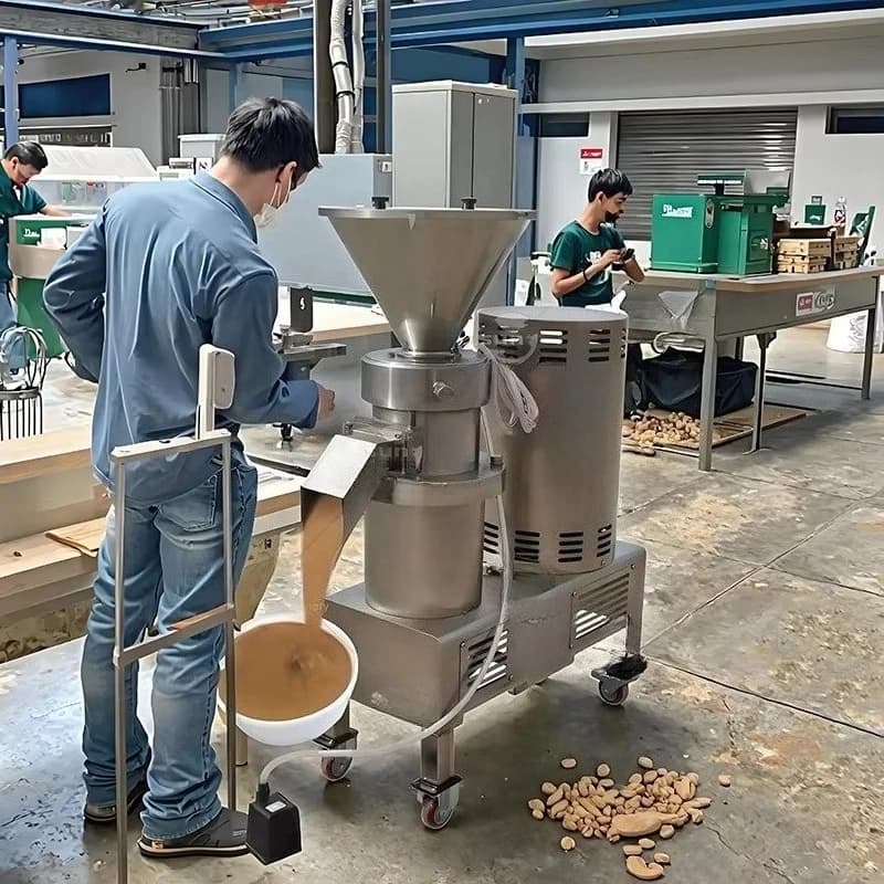 Broyeur à noix d'amande et de cajou en acier inoxydable, machine à beurre de cacahuète, moulin collo