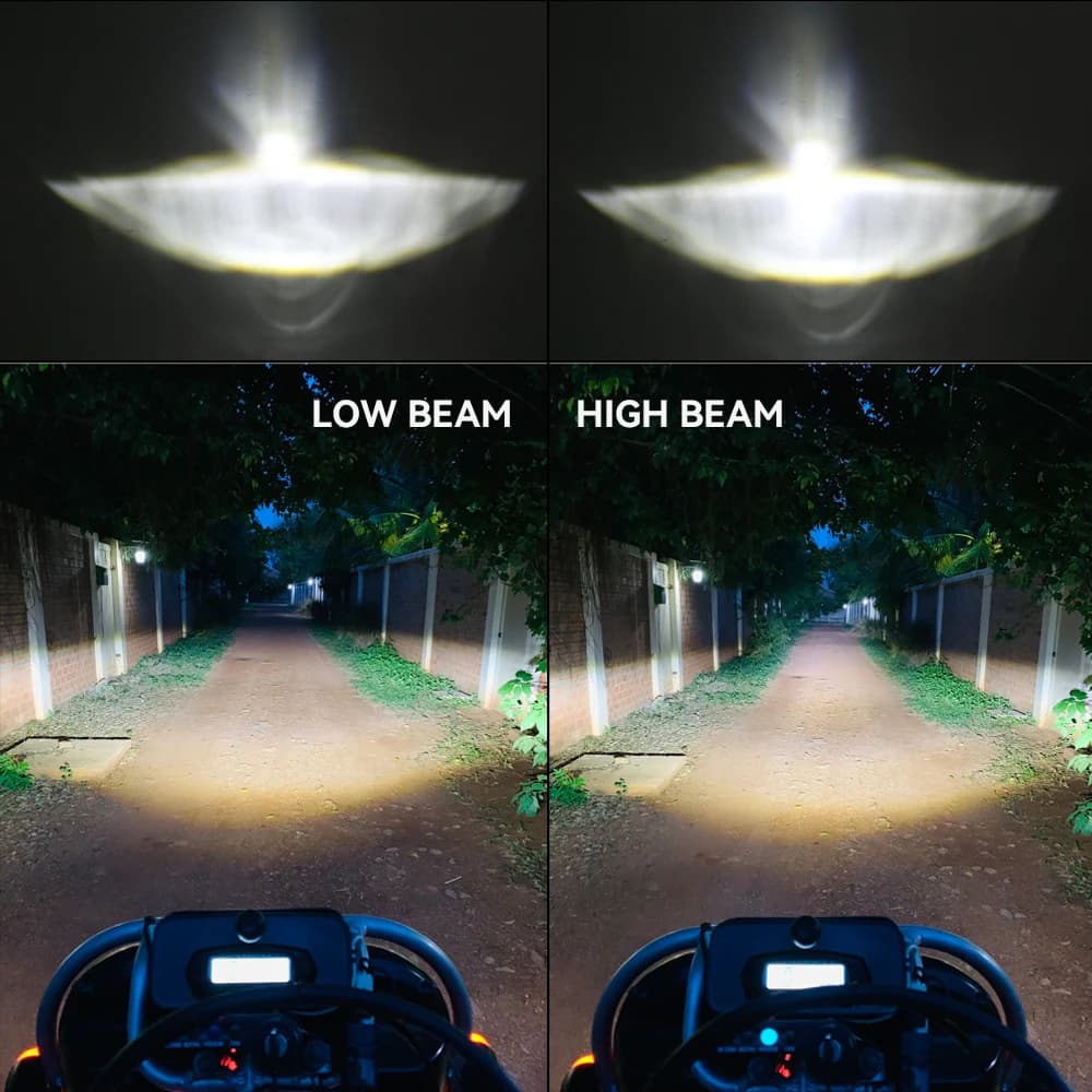 Phare 5.75 pouces noir Halo Angel Eyes LED pour Harley Sportster 1200 883 Street Softail Dyna 5-3/4