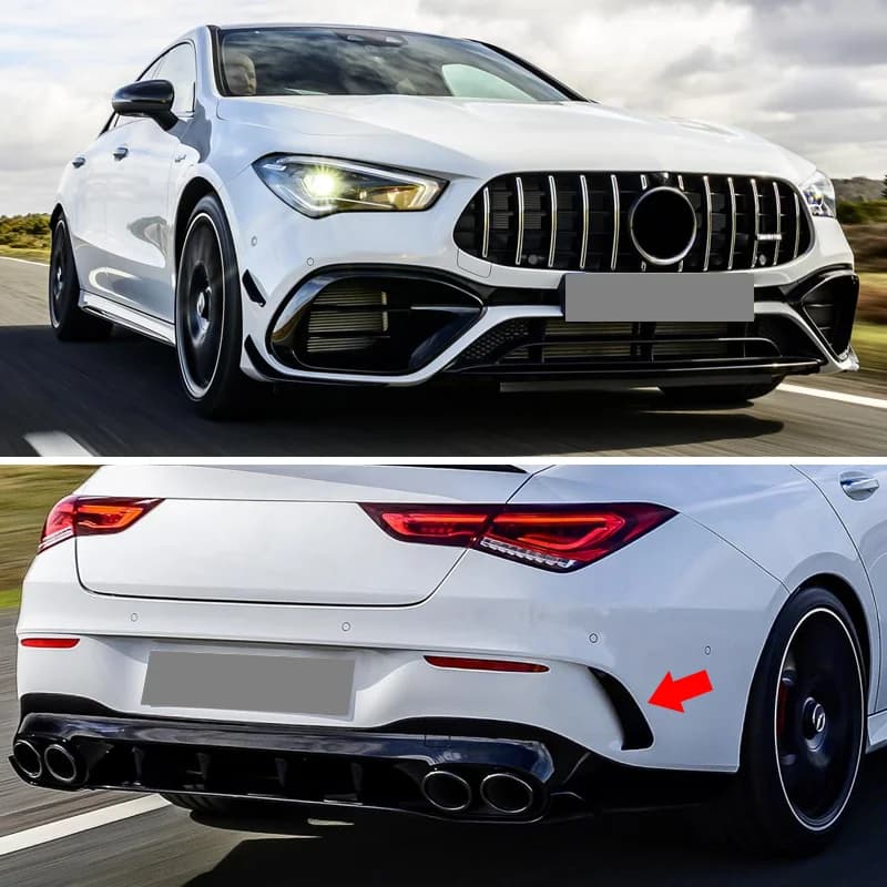 Séparateur de Canards latéraux de pare-chocs arrière de voiture, pour accessoires mercedes-benz CLA