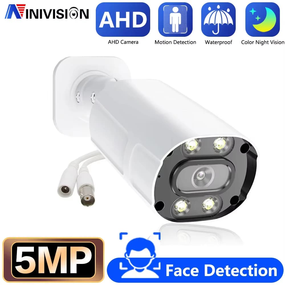 Caméra de vidéosurveillance extérieure 8MP 4K AHD, Kit de vidéosurveillance de sécurité vidéo résist