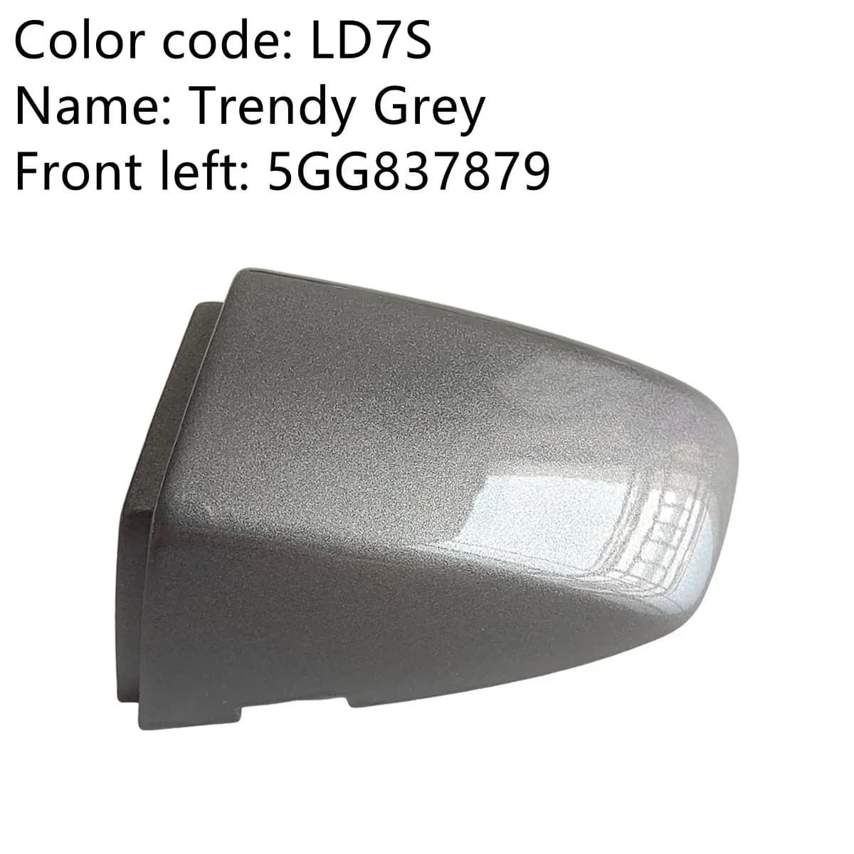 5G 1837879 Couvercle de capuchon de cylindre de serrure de poignée de porte avant gauche LHD, pour