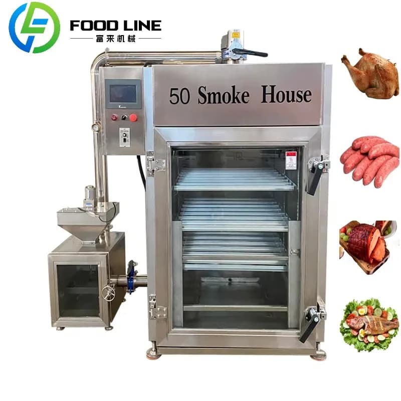 Four à fumer électrique Commercial entièrement automatique, pour poisson, saumon, saucisse, dinde, v