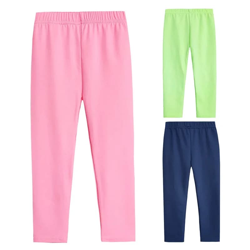 Leggings moulants solides pour enfants, pantalons pour documents, pantalons pour enfants, pantalons