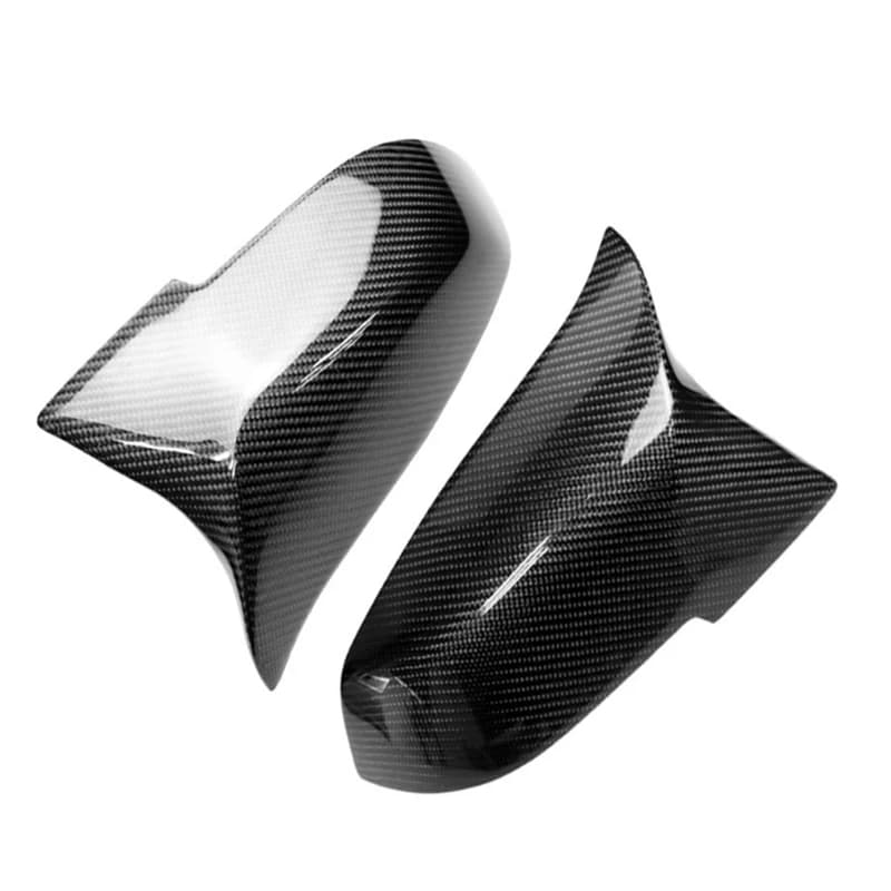 Couvercle de rétroviseur latéral de voiture noir, aspect Fiber de carbone, pour BMW série 5 6 7 F10