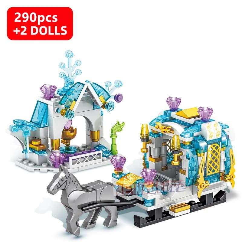Bricolage filles châteaux maison chariots blocs de construction Kits briques modèle classique enfant