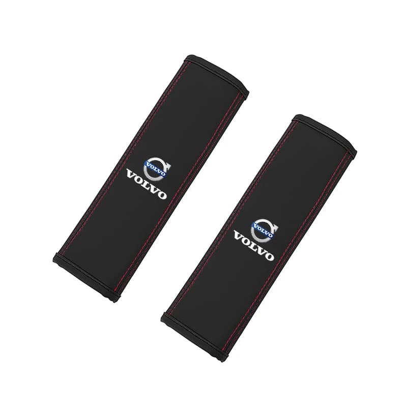 2 Pièces Coussin de Protection de Ceinture de Sécurité en Cuir pour Siège de Voiture pour Volvo Xc60