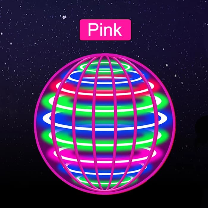 Balle volante, balle tournante automatique, lumières LED éblouissantes, magie flottante, ventilateur