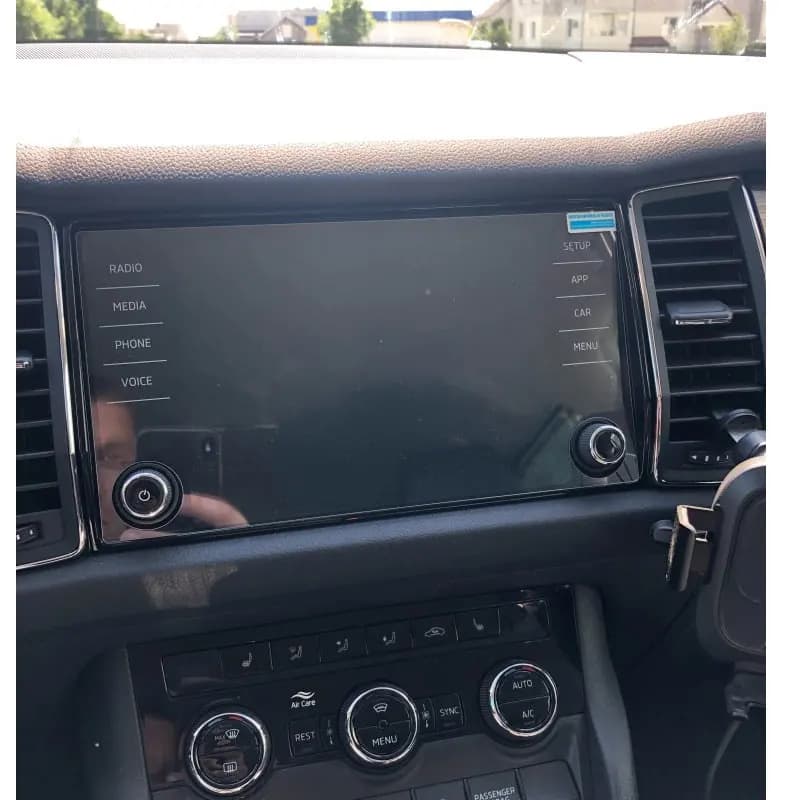 Protecteur d'écran pour Skoda Kodiaq Karoq 2017 2018, 8 pouces, Navigation GPS, verre trempé, style