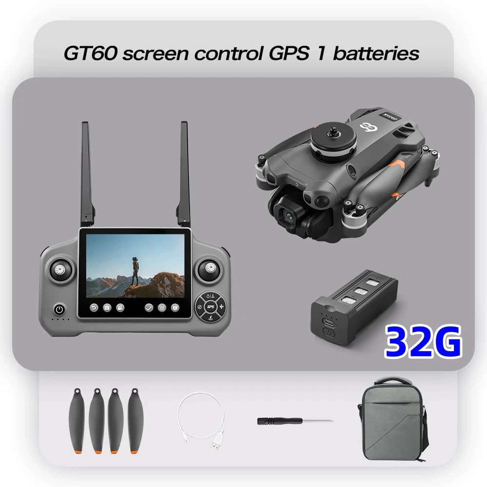 Drone GPS 4K Professionnel avec Caméra HD, Gimbal, Moteur Brushless, Fonction Airdrop, Quadricoptère