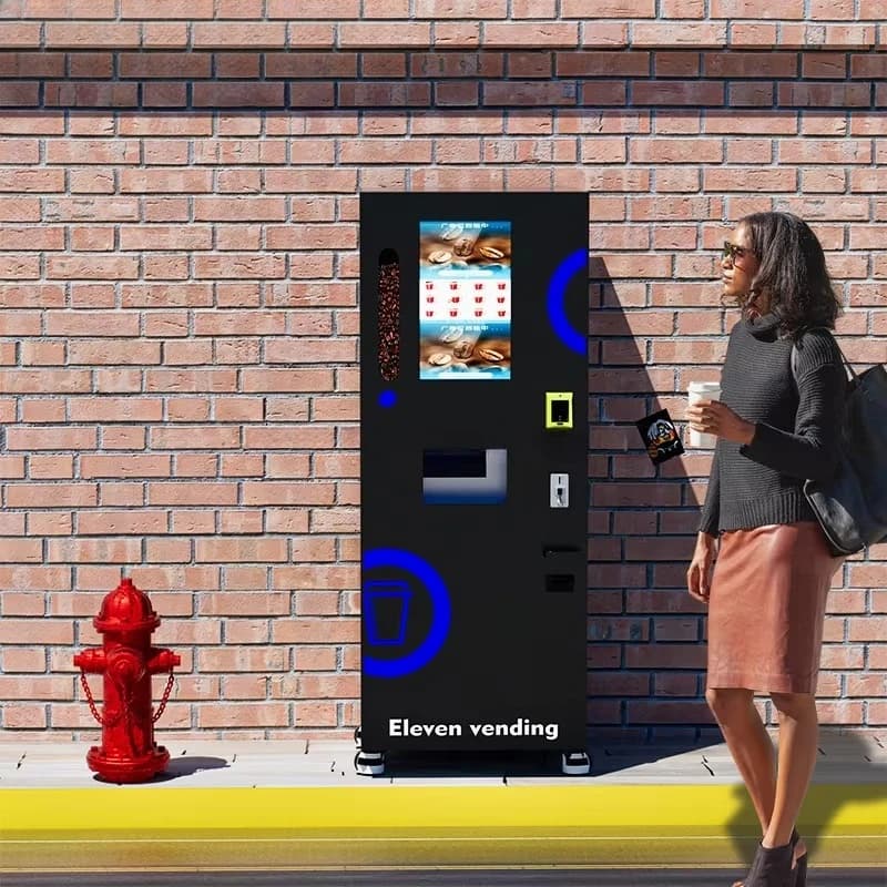 Machine à café innovante en libre-service, équipement entièrement automatique pour jus et boissons,