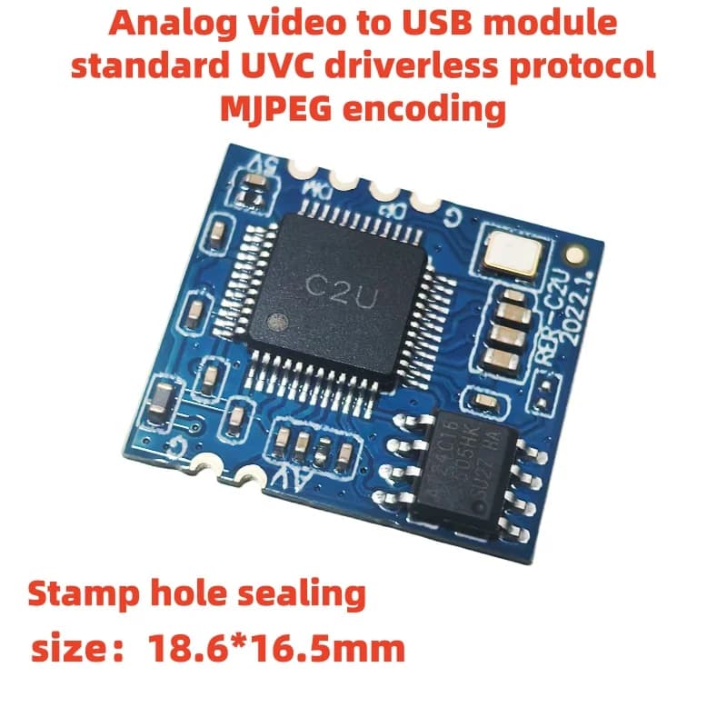 Module de caméra vidéo AV analogique vers USB numérique, 1 pièce, puce CVBS vers USB pour UVC sans l