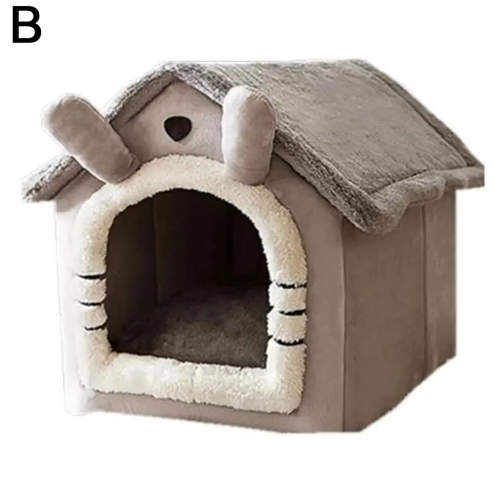 Maison d'hiver chaude et épaisse pour chat et chien, universelle pour toutes les saisons, détachable