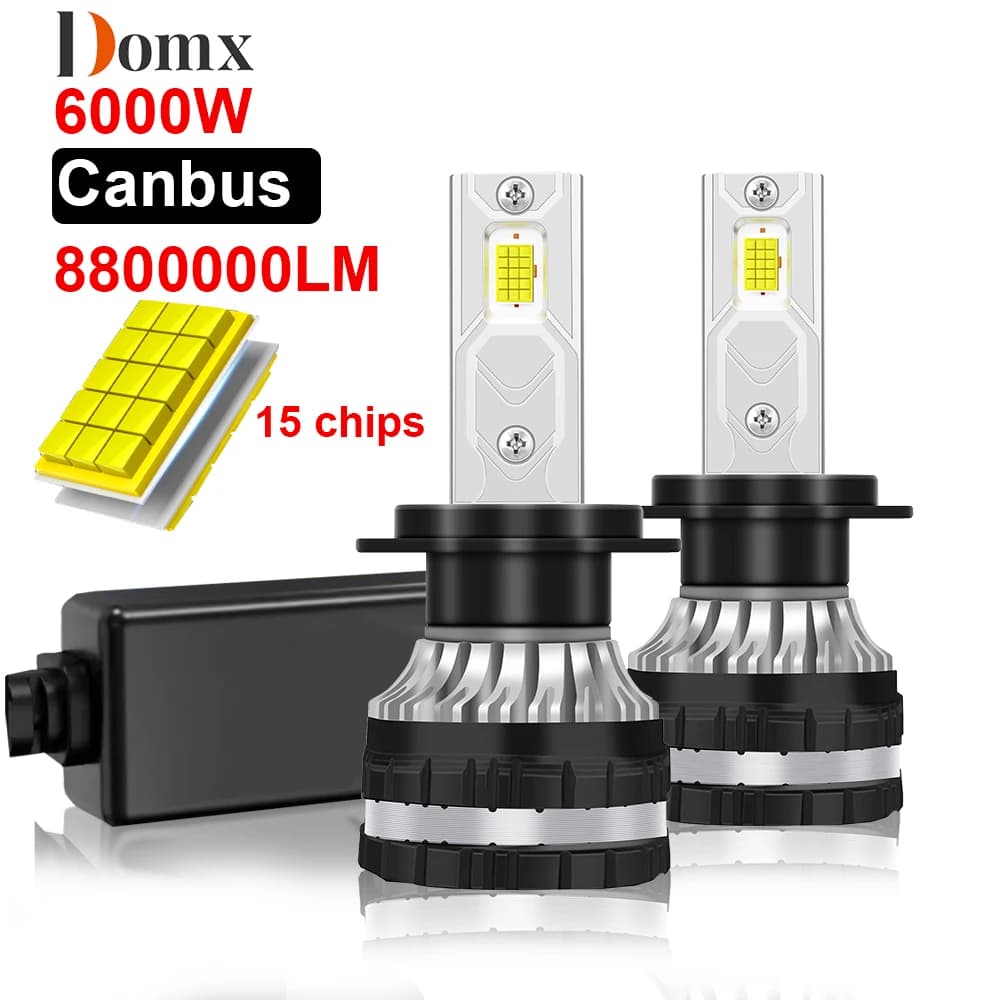 Domx H4 Led Canbus H7 LED voiture lumière LED H8 H9 H11 9005 HB3 9006 HB4 9012 LED ampoule de phare