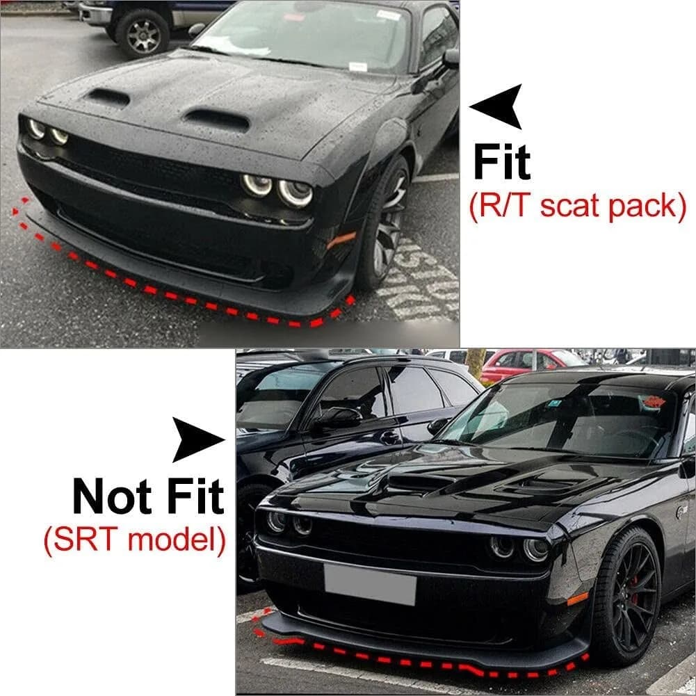 1 paire pour Dodge Challenger R/T Scat Pack 2019 – 2021, pièces automobiles, séparateur de lèvre de