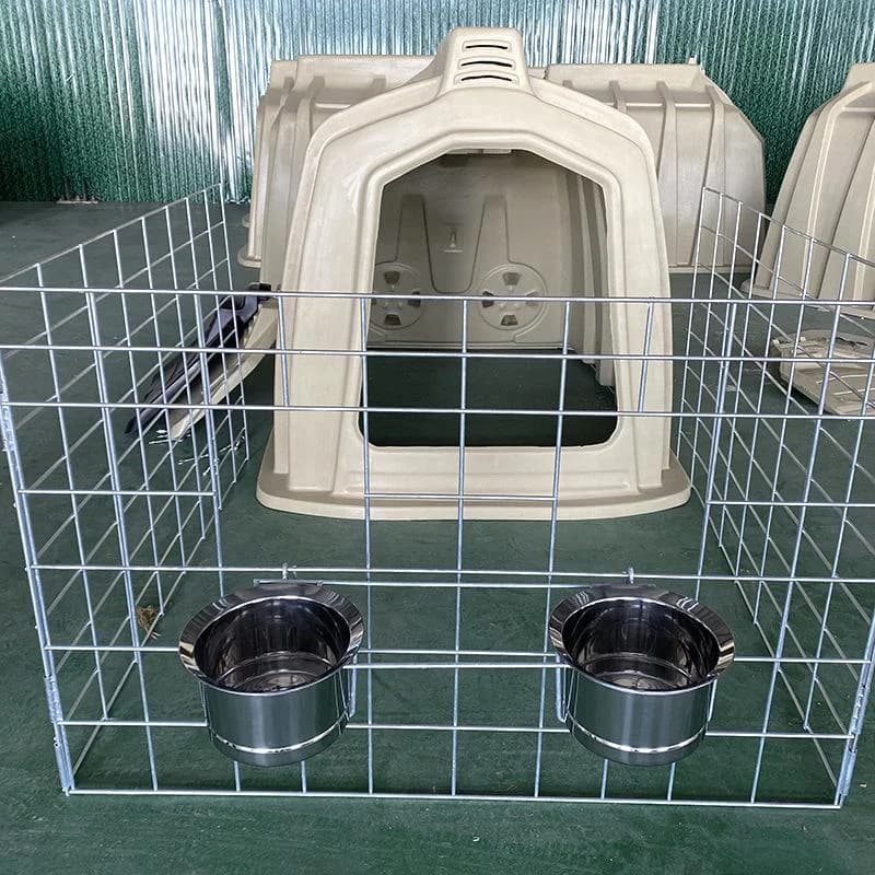 Nouvelle clapier de veau de vache de haute qualité, maison/Cage en plastique et en acier inoxydable
