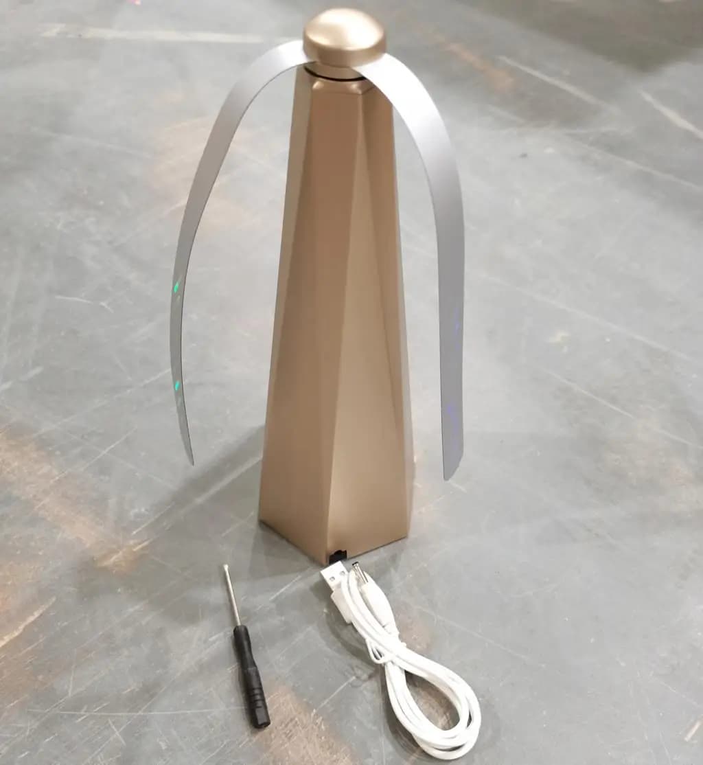 Ventilateur répulsif à mouches extérieur avec USB, protection alimentaire, destructeur de mouches, c