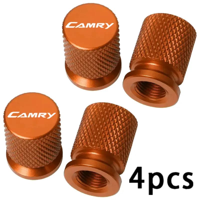 Capuchons de valve de pneu de voiture colorés, accessoires de voiture, pour TOYOTA CAMRY, 4 pièces