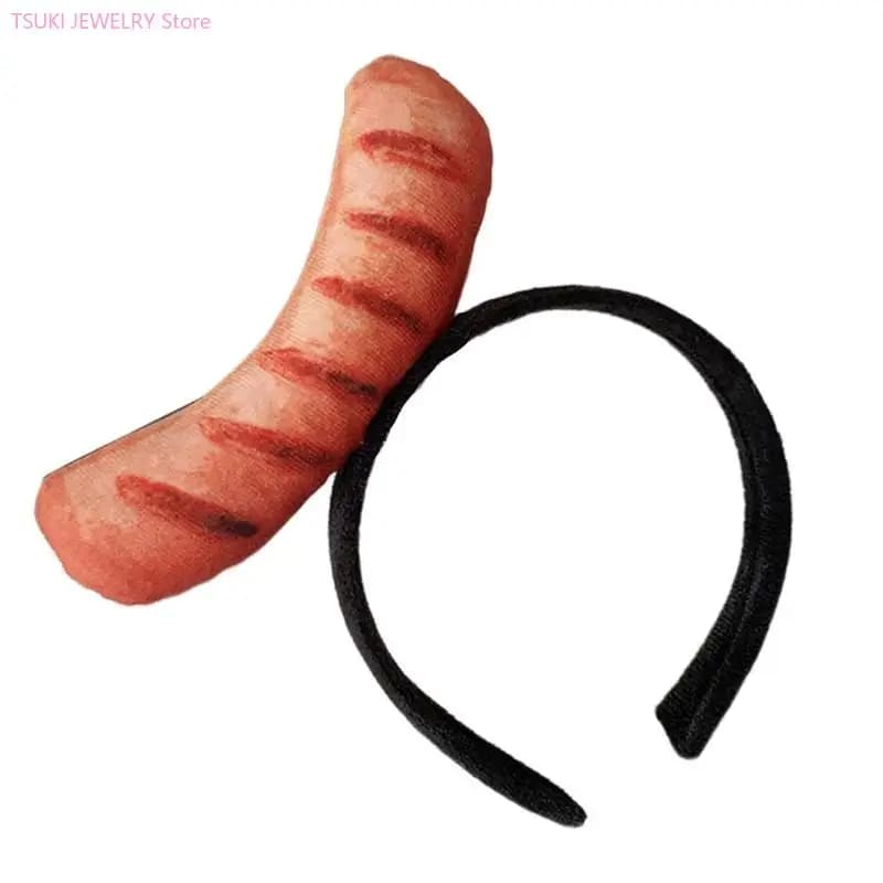 62KE – bandeau alimentaire amusant, bandeau Hotdog, bandeau fête, chapeau alimentaire, Costume œuf f