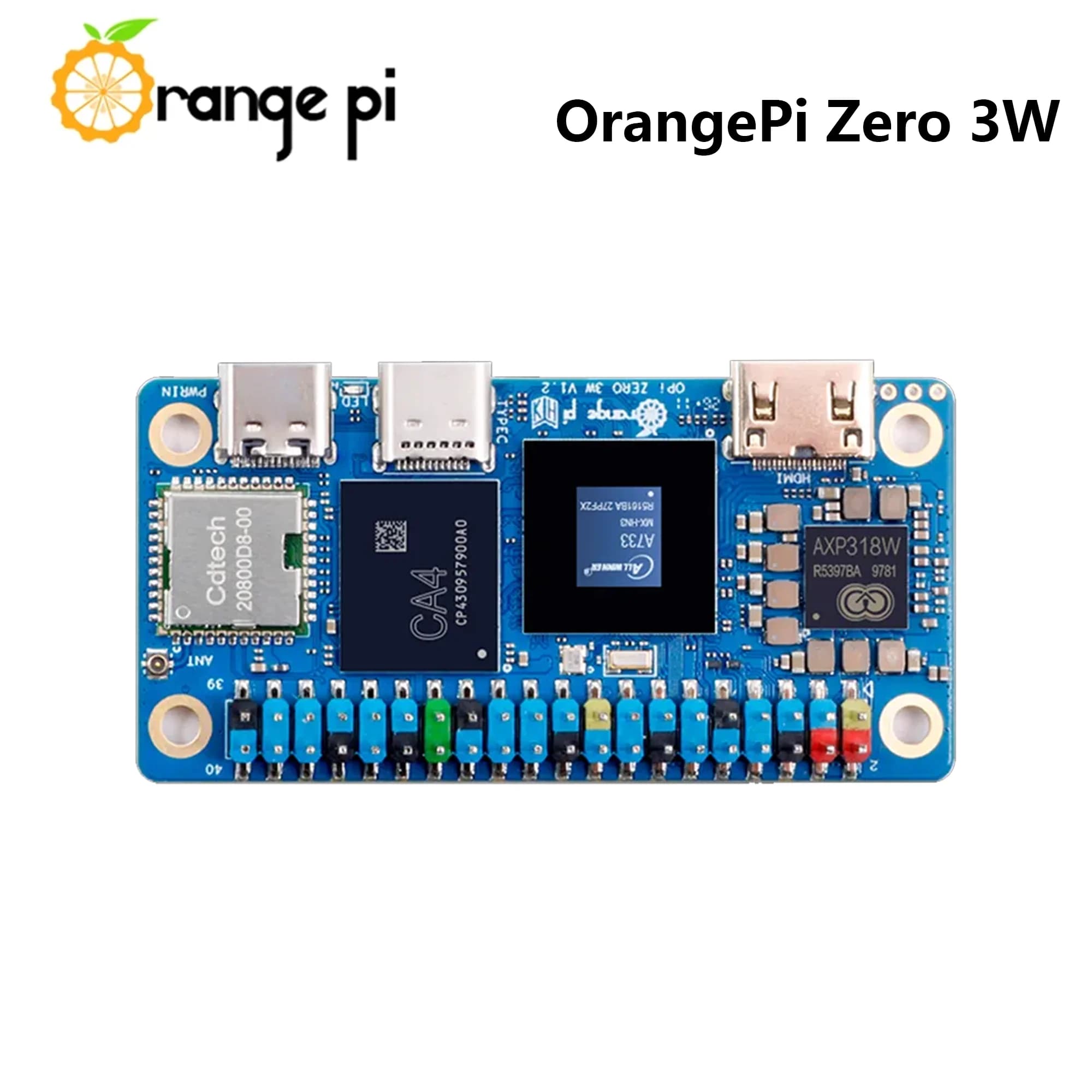 Carte de développement Orange Pi Zero 3W avec ventilateur de refroidissement en option, processeur A