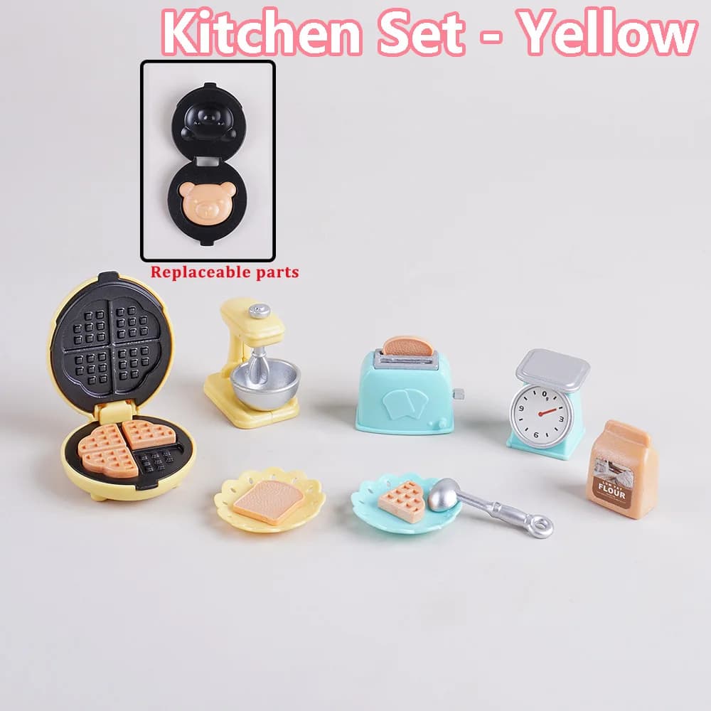 Ensemble de cuisine 1:12 cuiseur à riz meubles de cuisine modèle semblant jeu maison de poupée scène